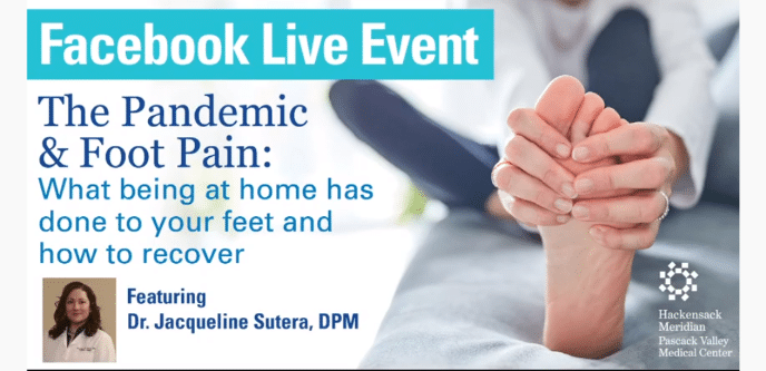 Hands massaging their foot